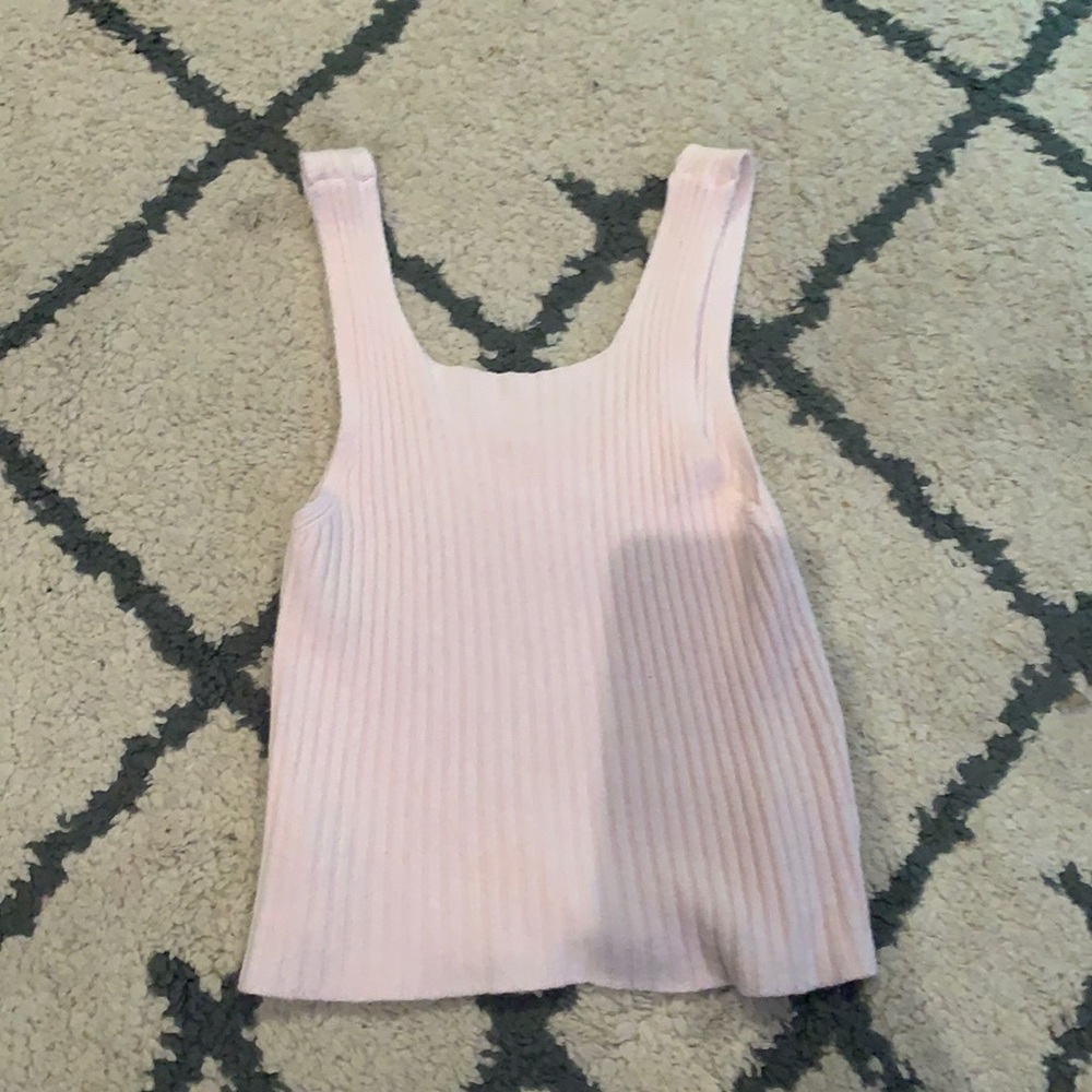Pink sweater tank top/brandy Melville